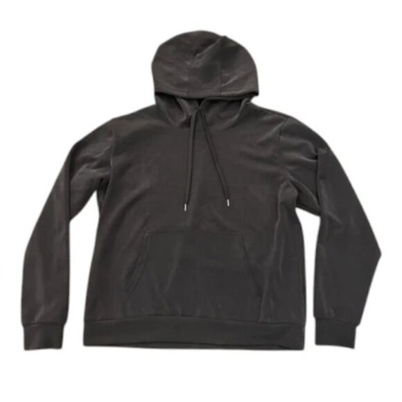 Lazypants charcoal premium luxe sueded double knit hoodie size XL - Picture 4 of 7